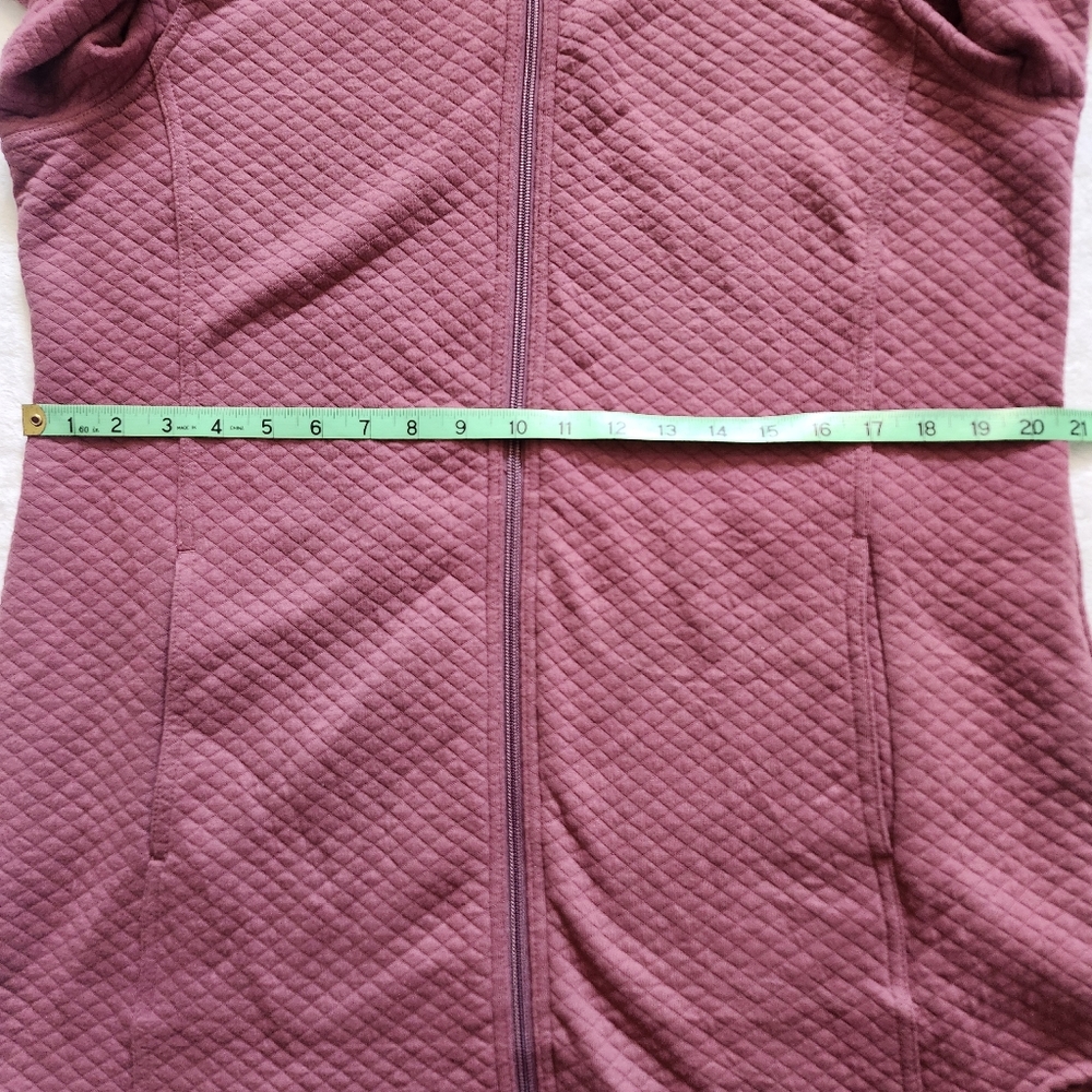 L.L. BEAN Women's Soft Cozy Light‎ Quilted Hooded Tunic Jacket Mauve Medium - Picture 9 of 16